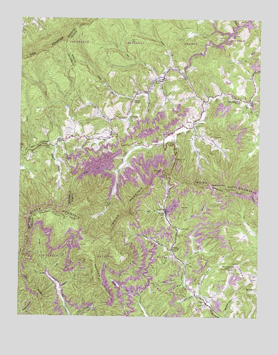 Flat Gap, VA USGS Topographic Map