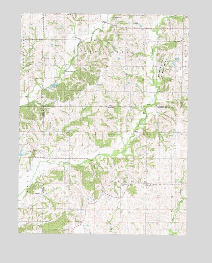 Hatfield, MO USGS Topographic Map