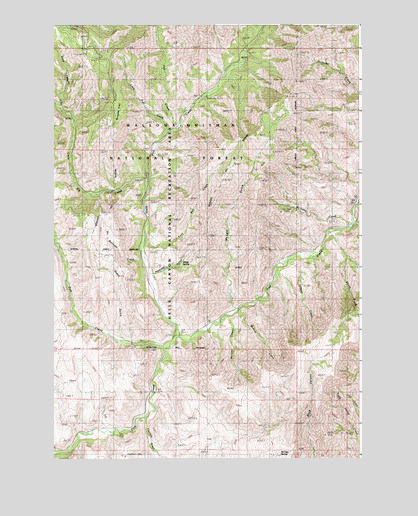 McLain Gulch, OR USGS Topographic Map
