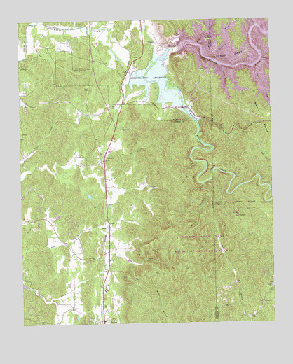 Oakman, GA USGS Topographic Map
