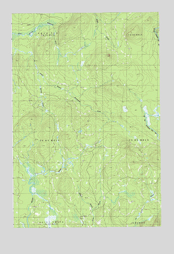 Spinney Brook, ME USGS Topographic Map
