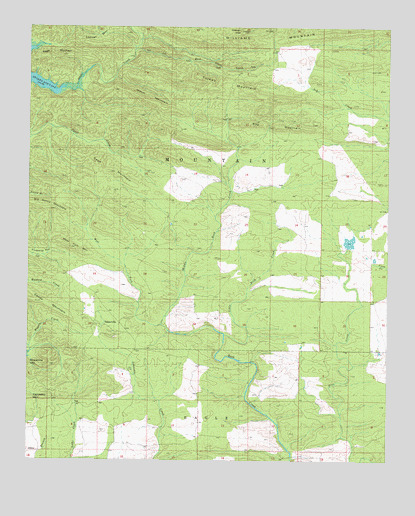 Tablerville, OK USGS Topographic Map