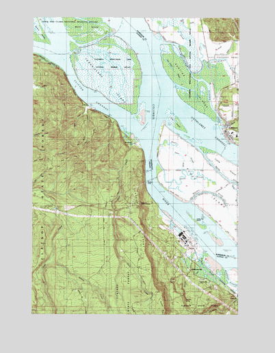Cathlamet, WA USGS Topographic Map
