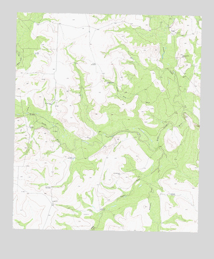 Causey Draw, TX USGS Topographic Map