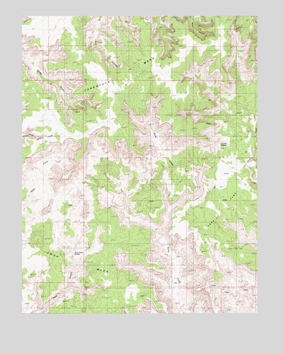 Cave Flat, UT USGS Topographic Map