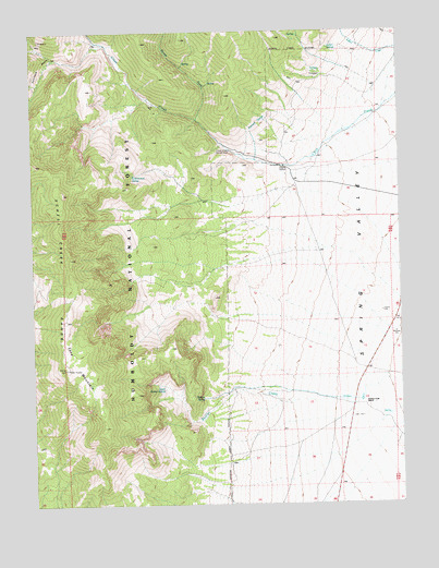 Cave Mountain, NV USGS Topographic Map