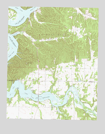 Cayuga, OK USGS Topographic Map