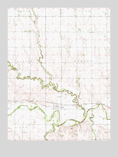 Cedar, KS USGS Topographic Map