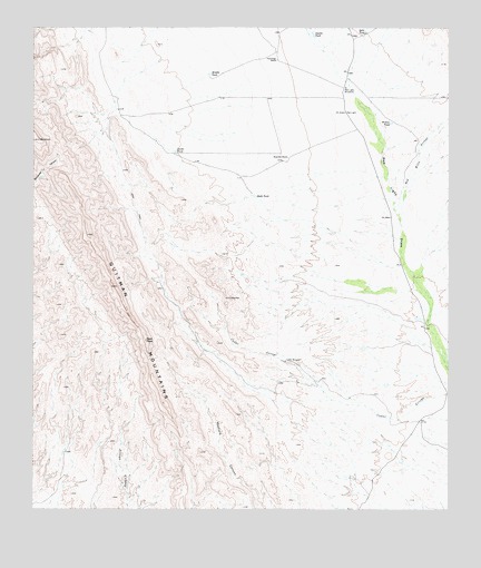 Cedar Arroyo, TX USGS Topographic Map