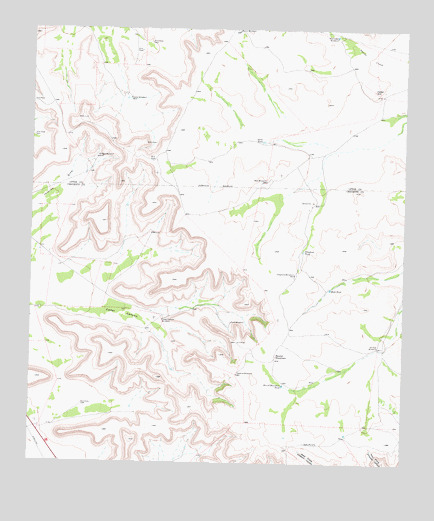 Cedar Canyon, TX USGS Topographic Map