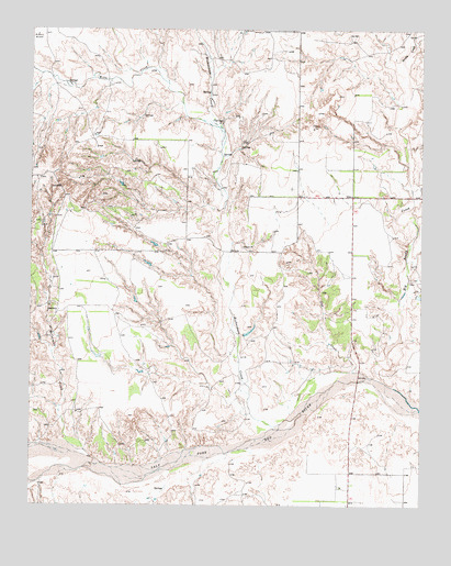 Abra, TX USGS Topographic Map