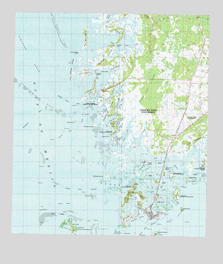 Cedar Key, FL USGS Topographic Map