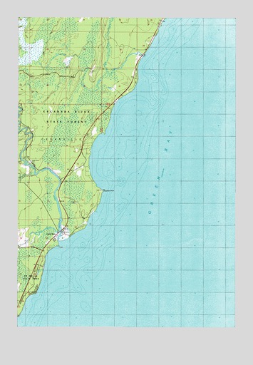 Cedar River, MI USGS Topographic Map