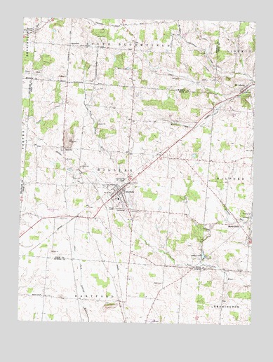 Centerburg, OH USGS Topographic Map