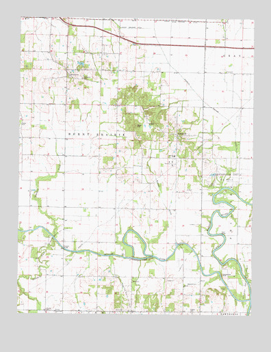 Centerville, IL USGS Topographic Map