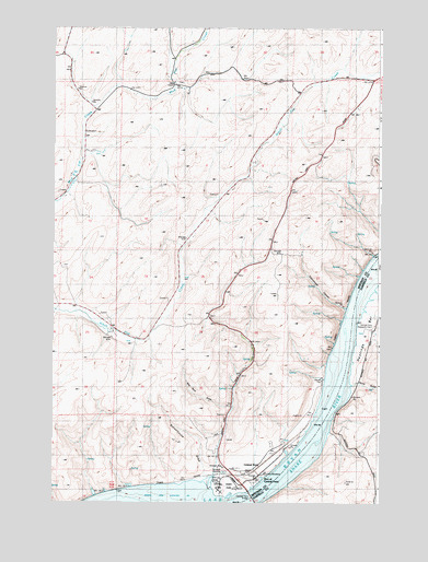 Central Ferry, WA USGS Topographic Map