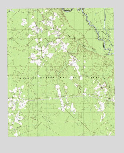 Alvin, SC USGS Topographic Map