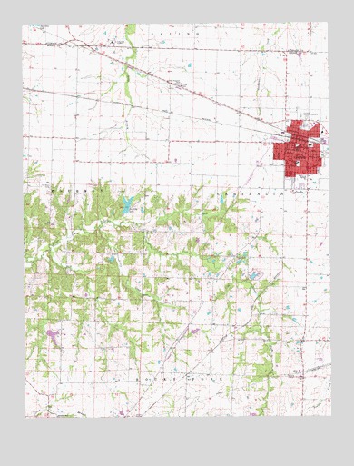 Centralia, MO USGS Topographic Map
