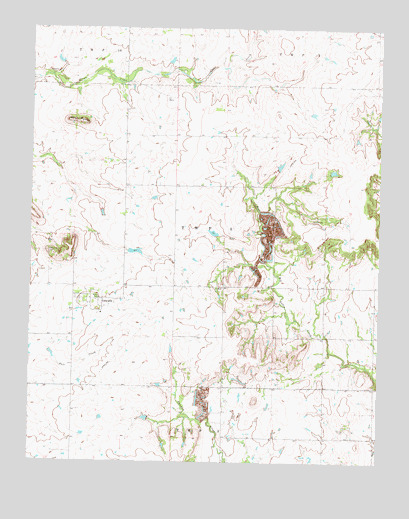 Centralia, OK USGS Topographic Map