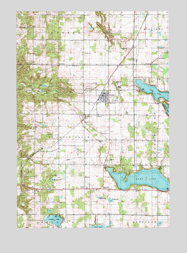 Centuria, WI USGS Topographic Map