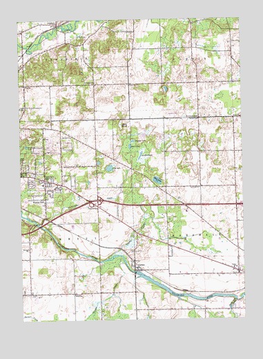 Ceresco, MI USGS Topographic Map