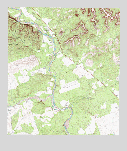 Chalk Bluff, TX USGS Topographic Map