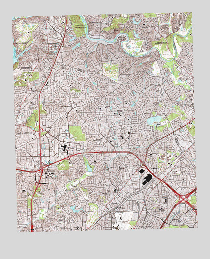Chamblee, GA USGS Topographic Map