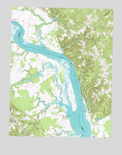 Champlain, VA USGS Topographic Map