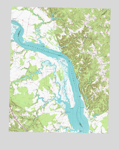 Champlain, VA USGS Topographic Map