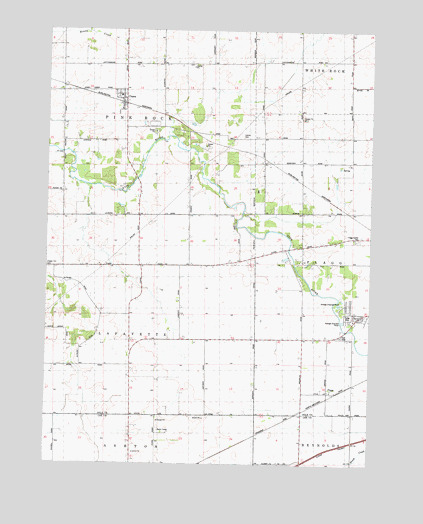 Chana, IL USGS Topographic Map