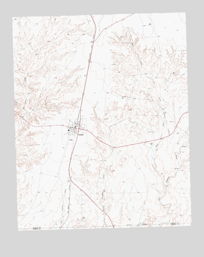 Channing, TX USGS Topographic Map