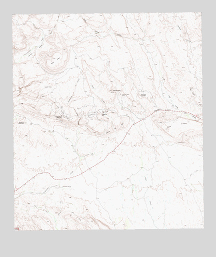 Amarilla Mountain, TX USGS Topographic Map