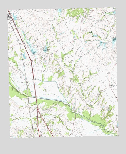 Chatfield, TX USGS Topographic Map