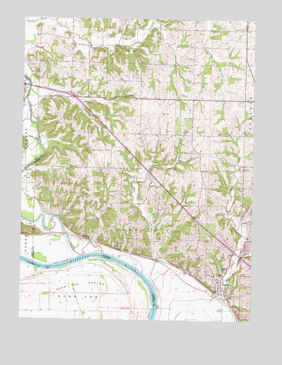 Amazonia, MO USGS Topographic Map