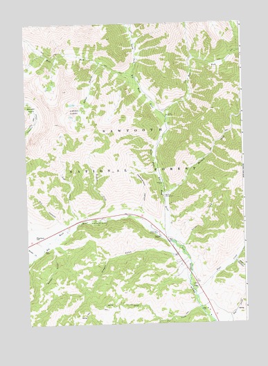 Amber Lakes, ID USGS Topographic Map