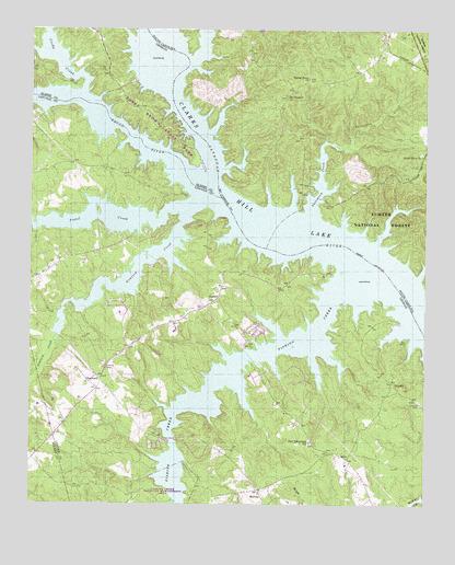Chennault, GA USGS Topographic Map