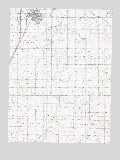 Chenoa, IL USGS Topographic Map