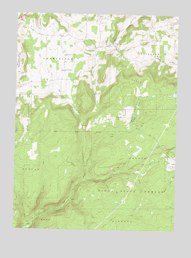 Cherry Flats, PA USGS Topographic Map