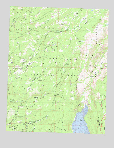 Cherry Lake North, CA USGS Topographic Map
