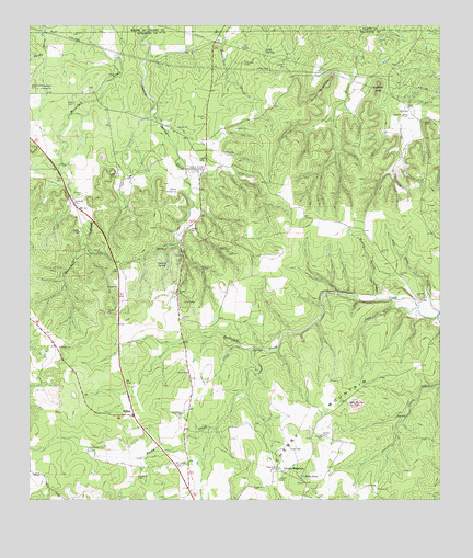 Cherry Mountain, TX USGS Topographic Map