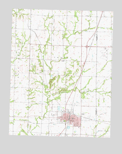 Cherryvale, KS USGS Topographic Map