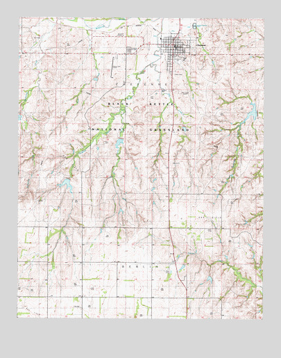 Cheyenne, OK USGS Topographic Map