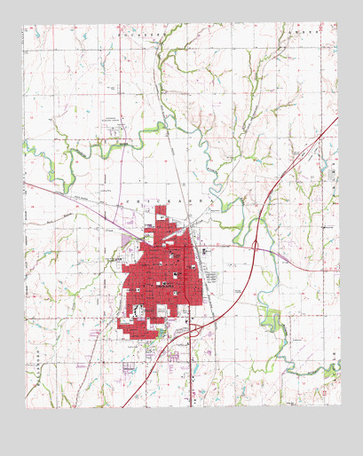 Chickasha, OK USGS Topographic Map