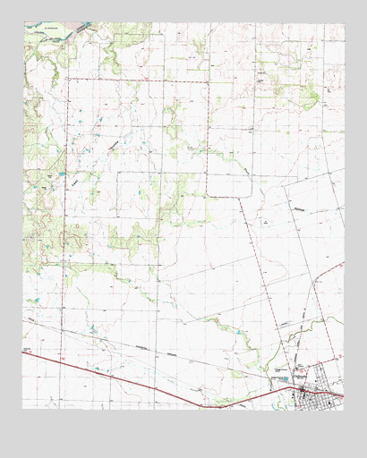 Chillicothe, TX USGS Topographic Map