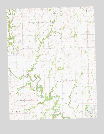 Americus, KS USGS Topographic Map