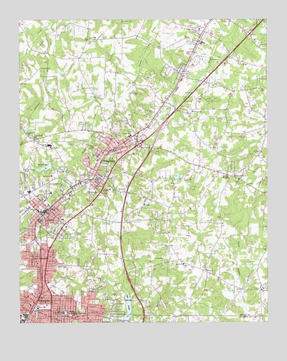 China Grove, NC USGS Topographic Map