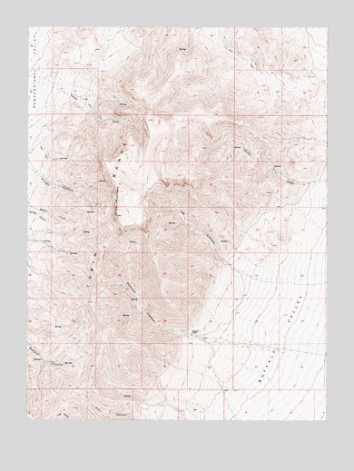 China Mountain, NV USGS Topographic Map