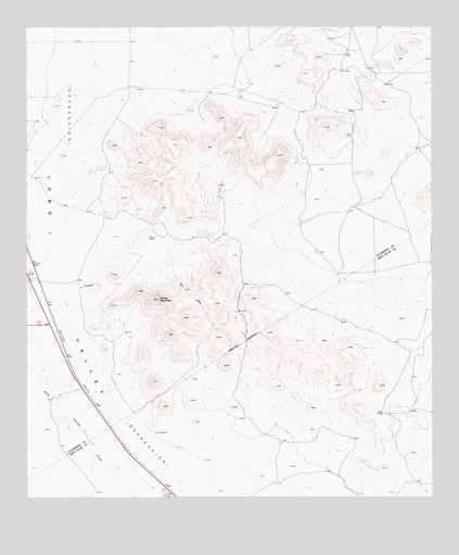 Chispa Mountain, TX USGS Topographic Map
