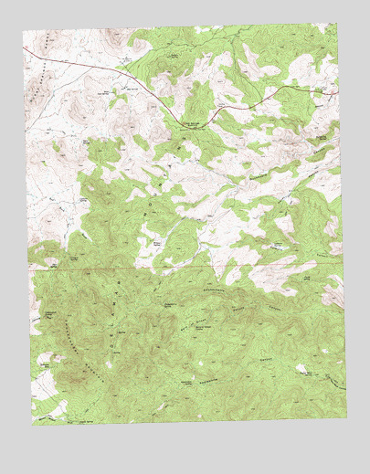 Chokecherry Mountain, NV USGS Topographic Map