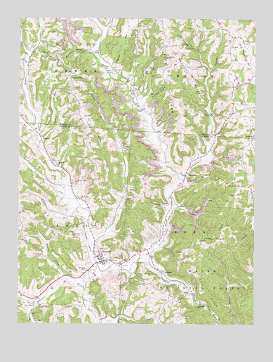 Amesville, OH USGS Topographic Map